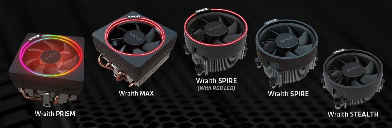 【クーラー】 AMD Wraith Prism RGB CPUクーラー AM4 4ピンコネクター 銅ベース/アルミヒートシンク